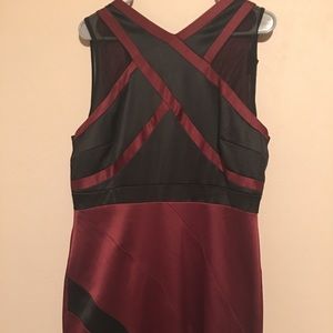 Beautiful burgundy and black dress!